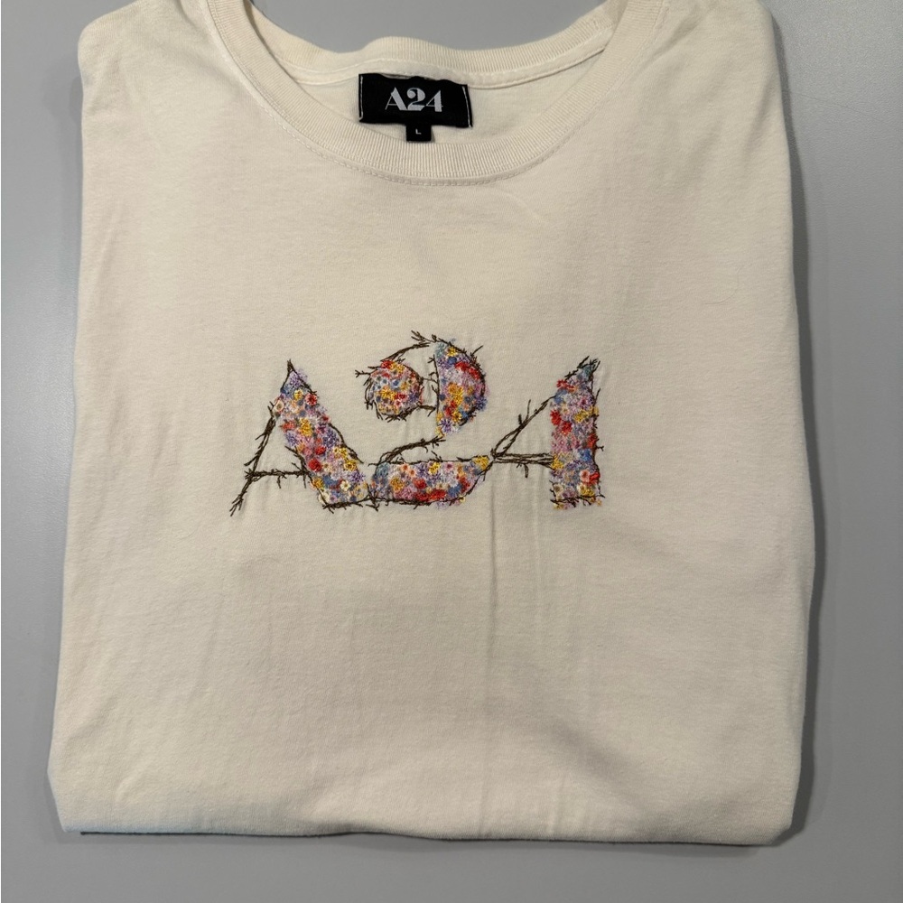 Embroidered Floral A24 Midsommar Exclusive Merch T-Shirt